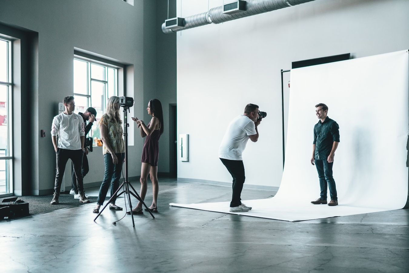 Large portable shop photo studio