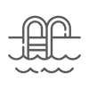 Icon for swimming pools